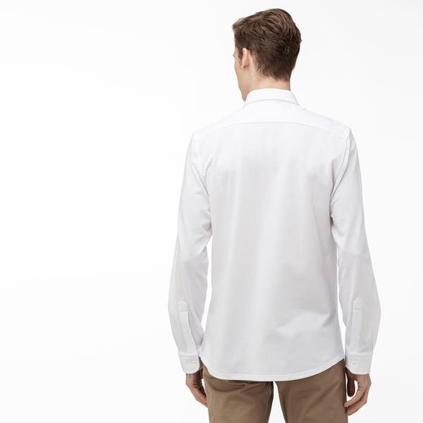 Lacoste košile mužský Slim Fit, S límečkem zapínaným na knoflíky