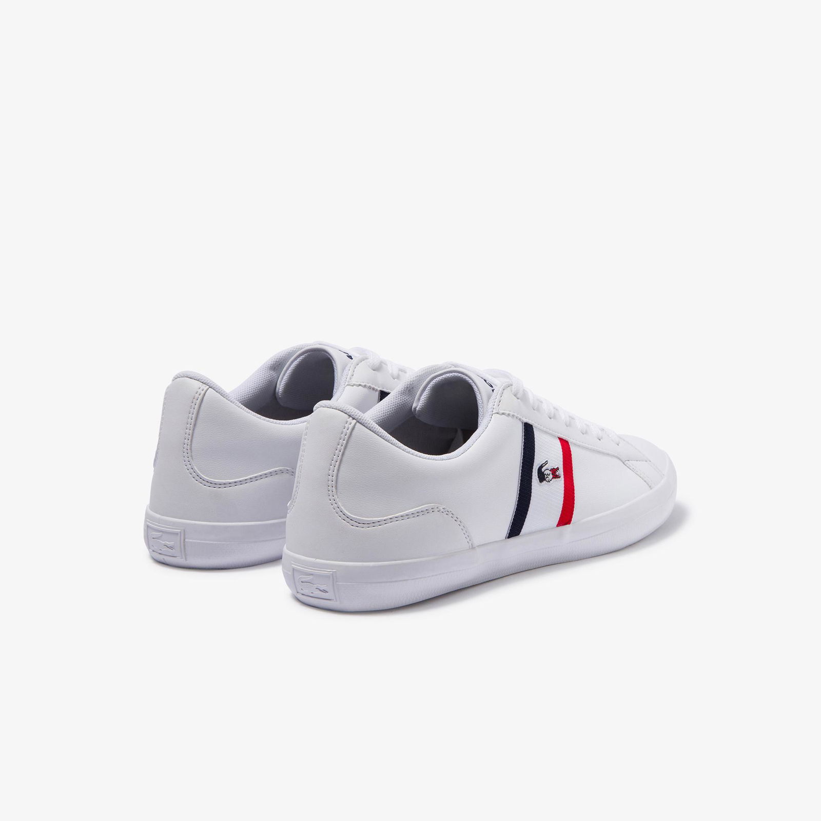 Lacoste Lerond Pánské tenisky s trikolorou, Kůže a syntetika