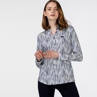 Lacoste  Ženy tkaná košile s dlouhým rukávem21L