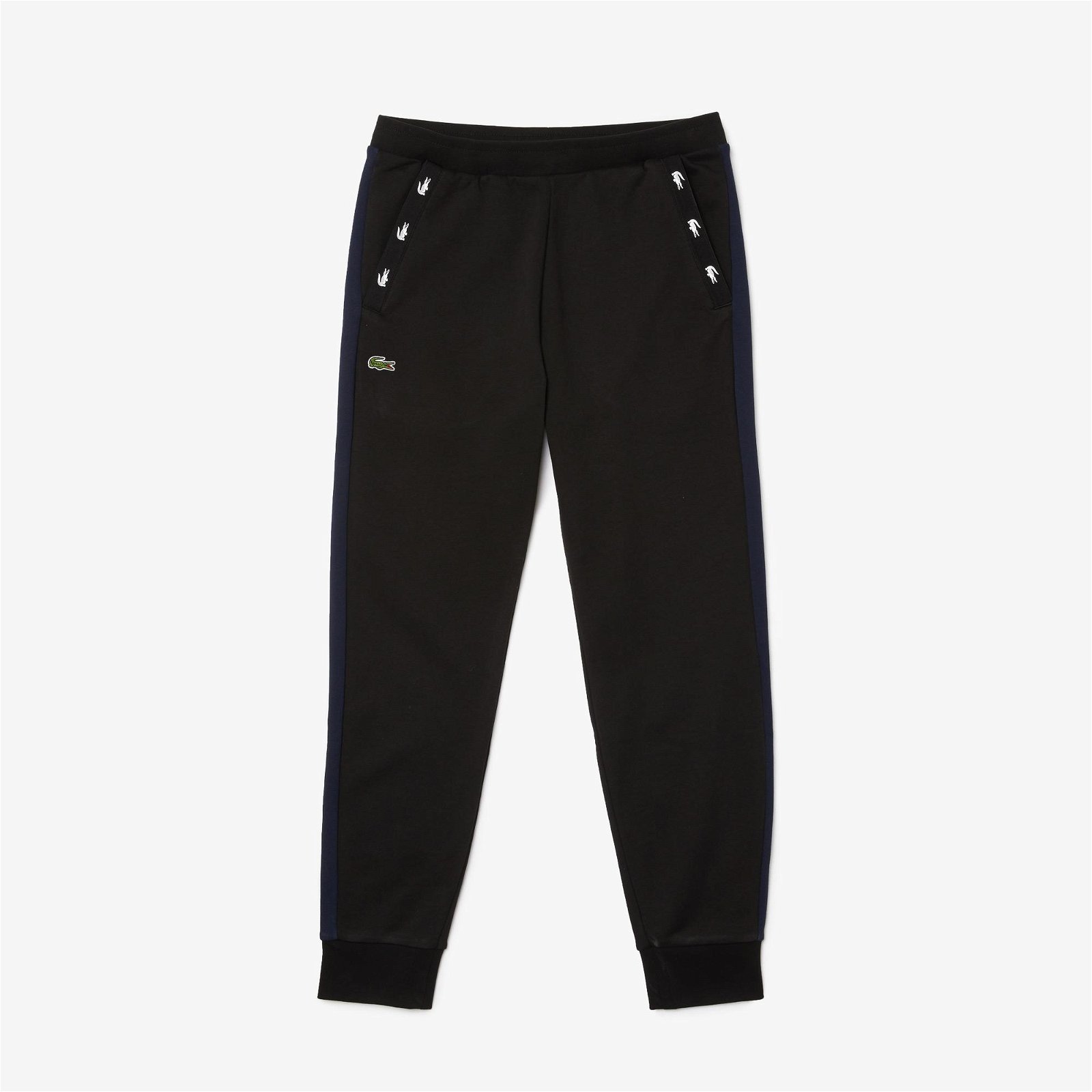 Lacoste pánské trekingové flísové kalhoty s kontrastním akcentem
