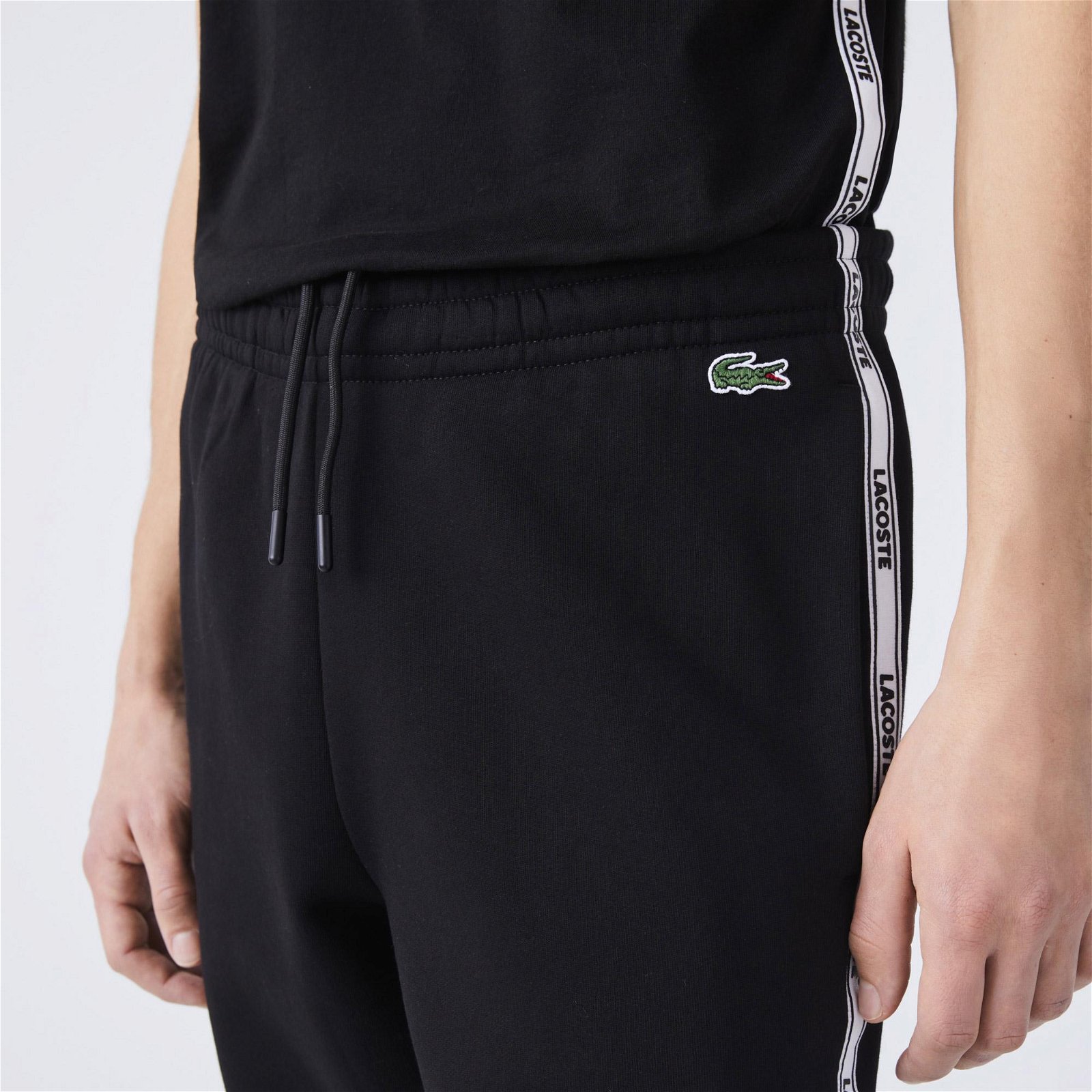 Lacoste Pánské jogger kalhoty s popruhy se značkou