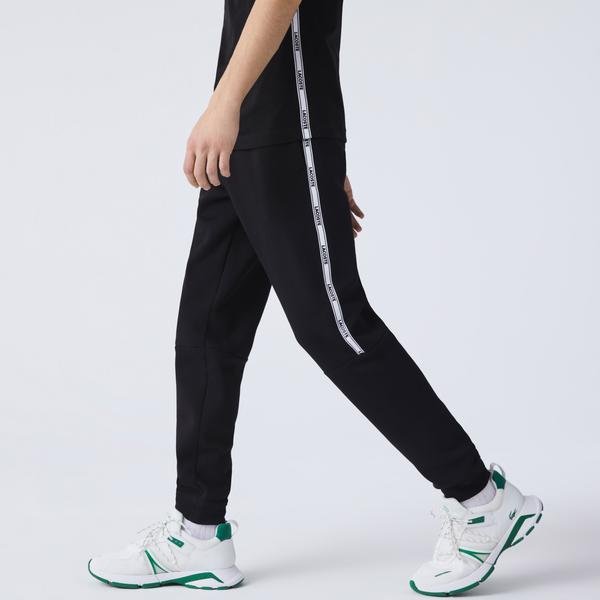 Lacoste Pánské jogger kalhoty s popruhy se značkou