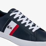 Lacoste Lerond Pánské kožené tenisky s trikolorou