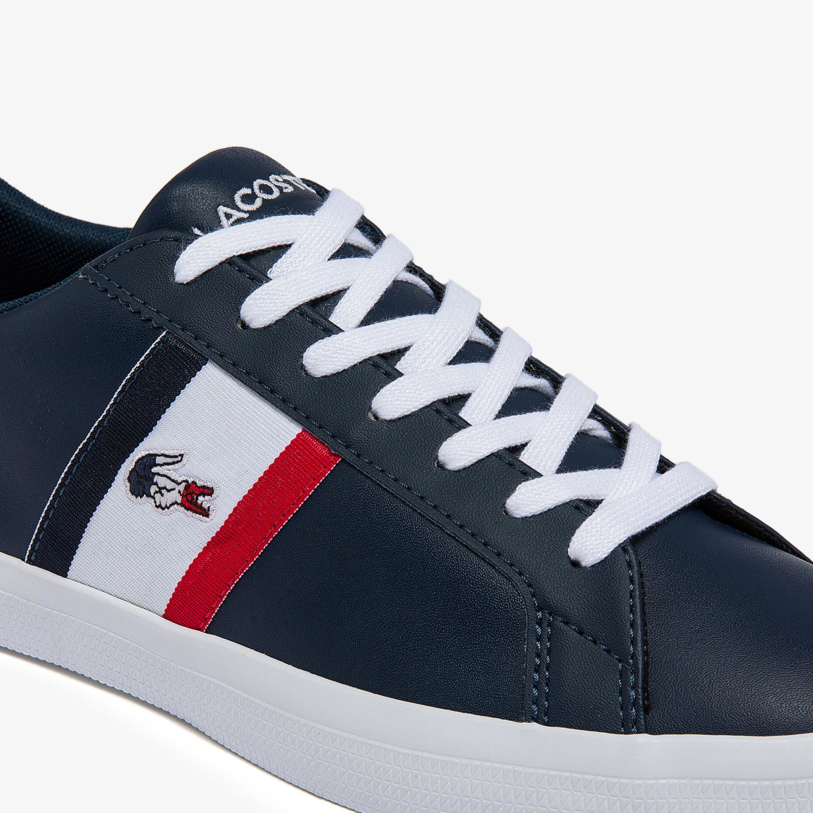 Lacoste Lerond Pánské kožené tenisky s trikolorou