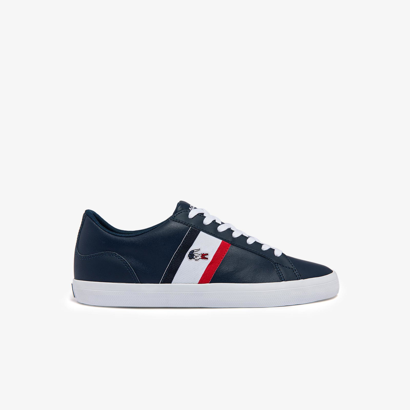 Lacoste Lerond Pánské kožené tenisky s trikolorou