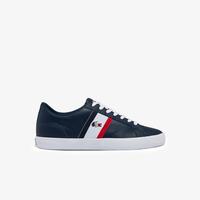Lacoste Lerond Pánské kožené tenisky s trikolorou092