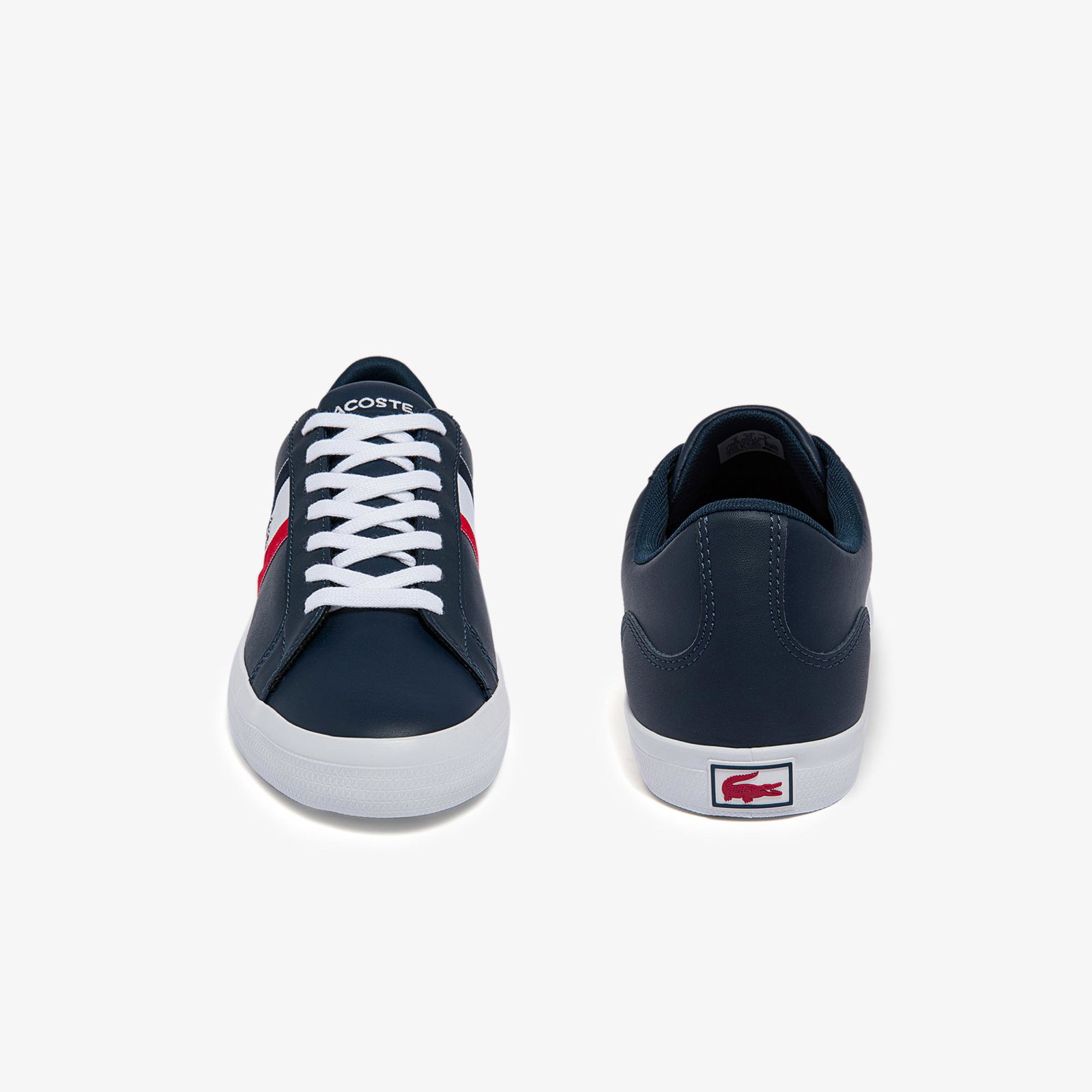 Lacoste Lerond Pánské kožené tenisky s trikolorou