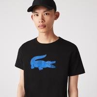 Lacoste pánské tričko SPORT s 3D z prodyšného žerzeje s potiskem krokodýla 985