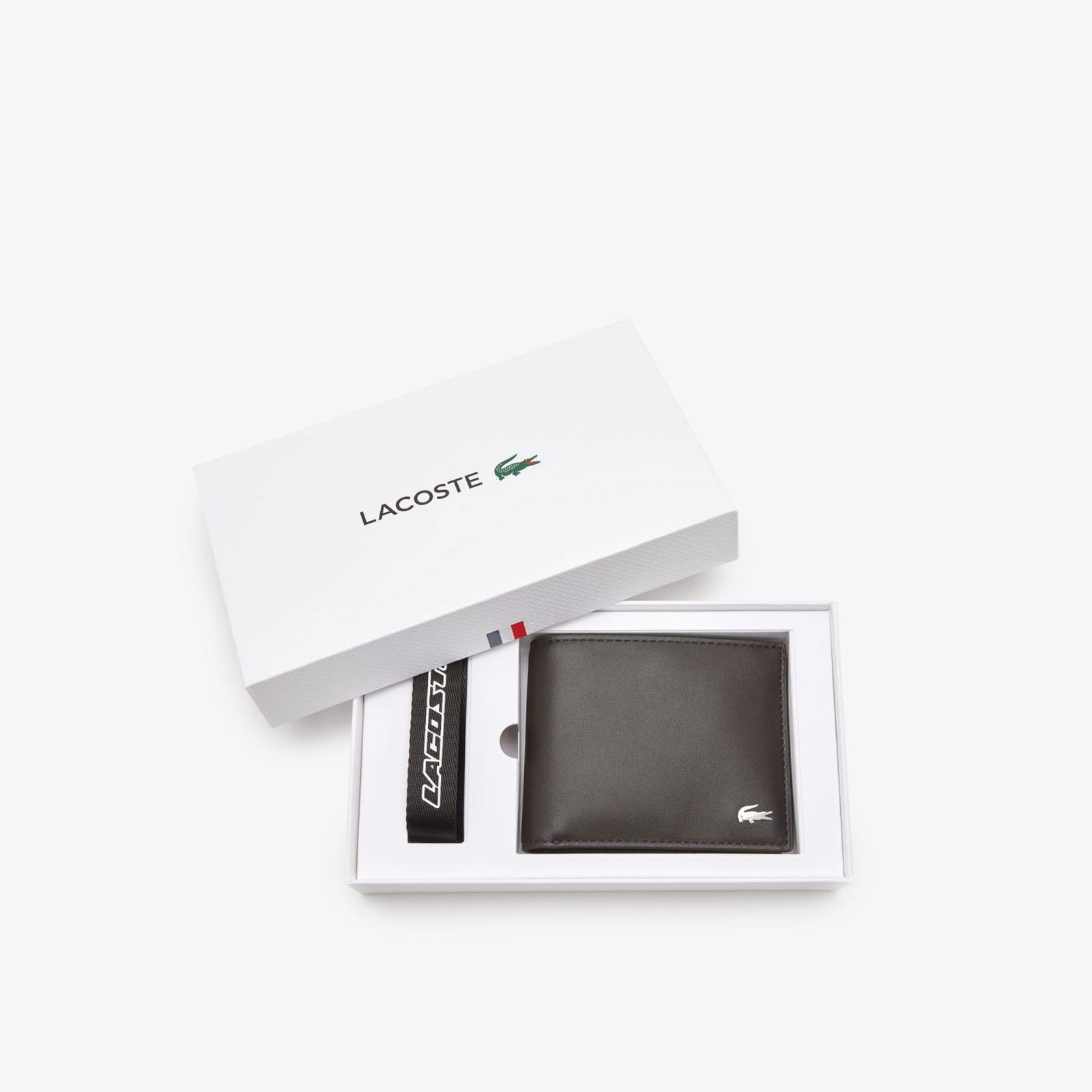 Lacoste pánský dárkový set peněženky a stejné klíčenky