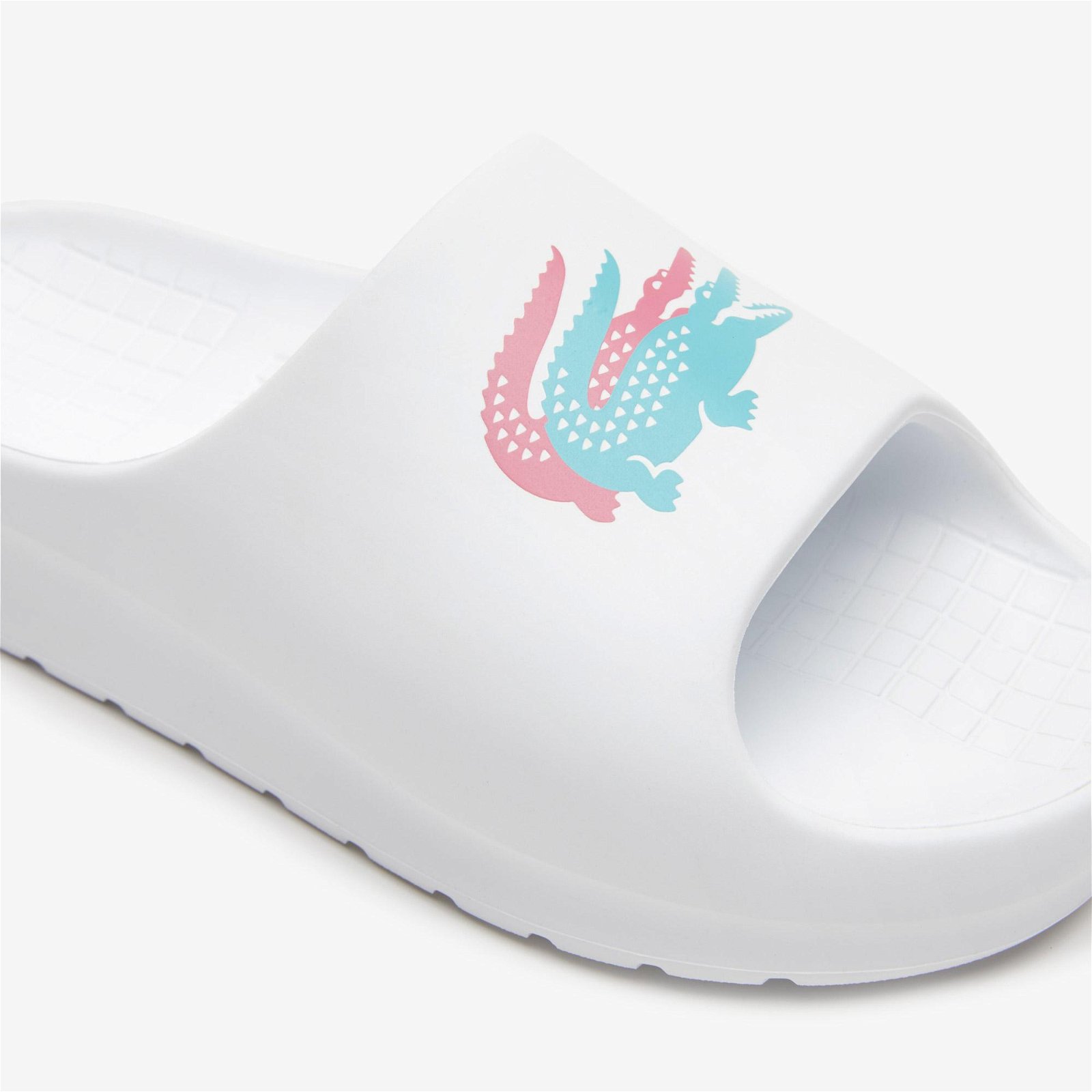 Dámské bílé pantofle Lacoste Serve Slide 2.0