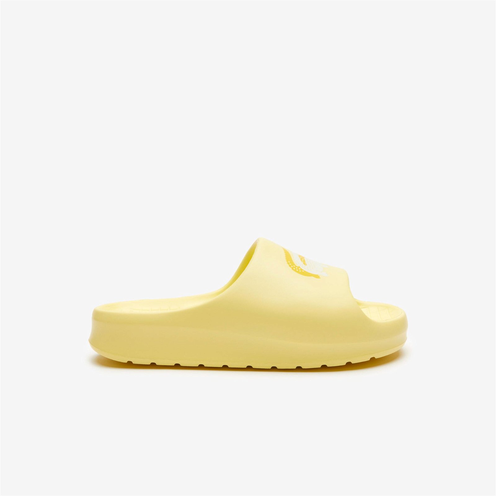 Dámské žluté pantofle Lacoste Serve Slide 2.2
