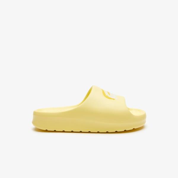 Dámské žluté pantofle Lacoste Serve Slide 2.0