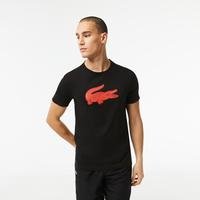 Lacoste SPORT pánské tričko z prodyšného žerzeje s 3D potiskem krokodýlaBZJ