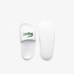 Lacoste Croco 1.0 dětské bílé pantofle