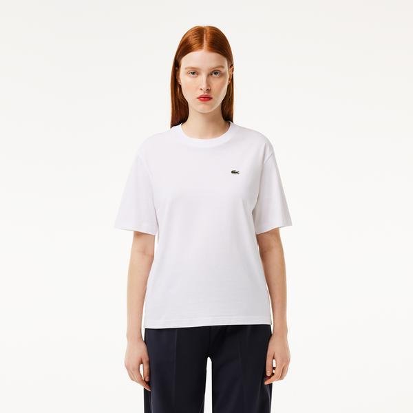 Lacoste lehké žerzejové tričko uvolněného střihu z bavlny pima